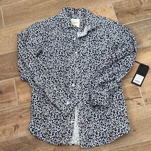 Men's Six Lincoln Blue Patterned Shirt